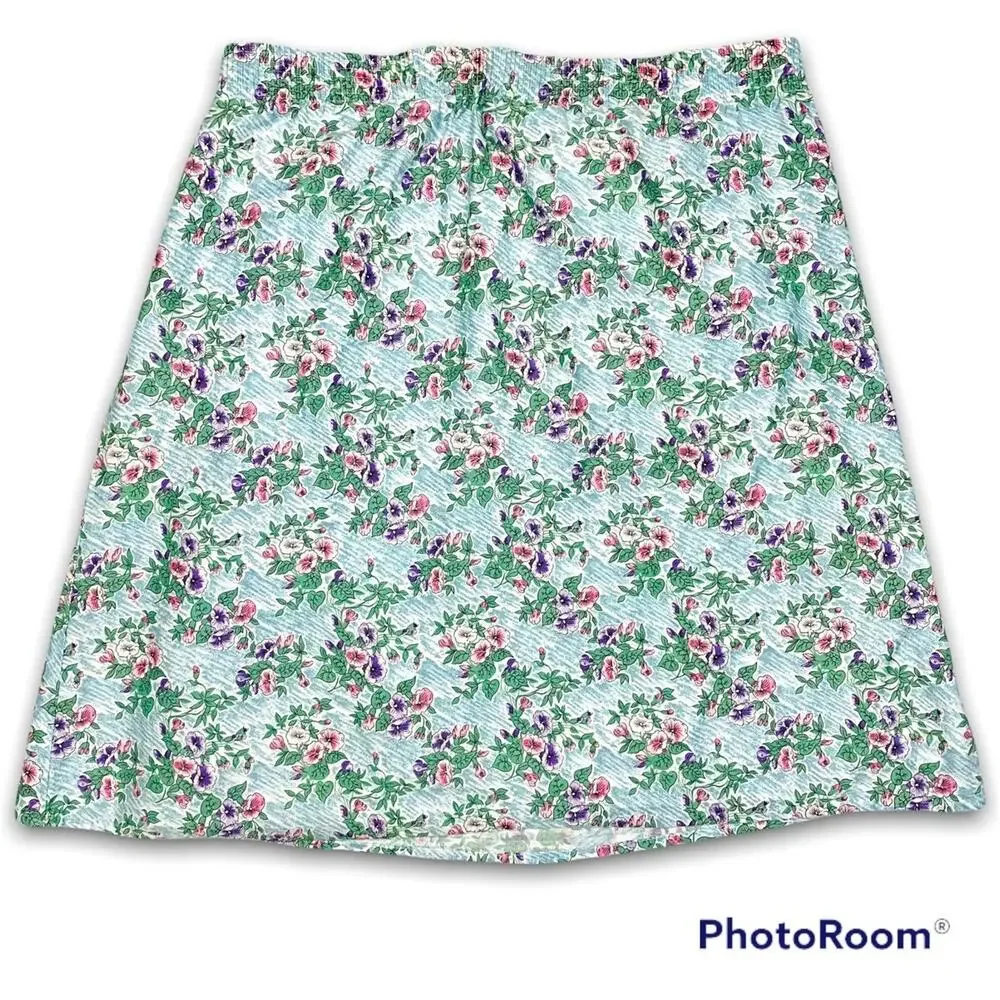 Vintage Portraits‎ by Northern Isles A Line Skirt Floral Pattern Women's 13/14